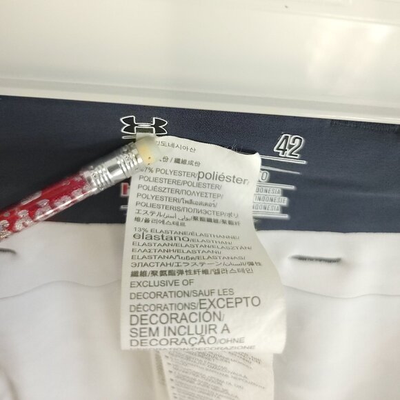 Under Armour Shorts Men's 42 Loose Blue Gray Camo HeatGear 1253131 - Picture 9 of 10